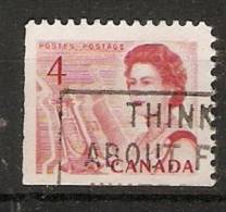 Canada  1967-72 Queen Elizabeth II  Perf. 12 (o) 4c - Francobolli (singoli)