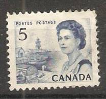Canada  1967-72 Queen Elizabeth II  Perf. 12 (**) 5c - Unused Stamps