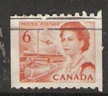 Canada  1967-72 Queen Elizabeth II  Perf. 10 (o) 6c - Roulettes