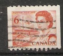 Canada  1967-72 Queen Elizabeth II  Perf. 10 (o) 6c - Markenrollen