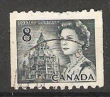 Canada  1967-72 Queen Elizabeth II  Perf. 10 (o) 8c - Rollen
