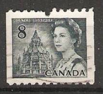 Canada  1967-72 Queen Elizabeth II  Perf. 10 (o) 8c - Coil Stamps