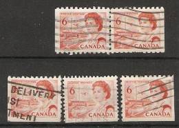 Canada  1967-72 Queen Elizabeth II  Perf. 10 (o) 6c - Postzegels