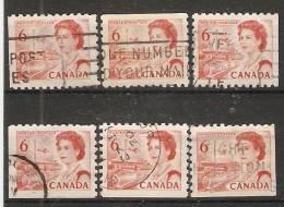 Canada  1967-72 Queen Elizabeth II  Perf. 10 (o) 6c - Sellos (solo)