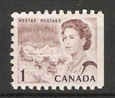 Canada  1967-72 Queen Elizabeth II  Perf. 10 (*) 1c - Einzelmarken