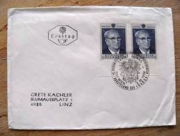 Cover Sent In Austria Osterreich, Ersttag FDC, Franz Jonas Special Cancel - Covers & Documents