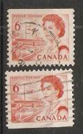 Canada  1967-72 Queen Elizabeth II  Perf. 12.5 X 12 (o) 6c - Francobolli (singoli)