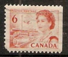 Canada  1967-72 Queen Elizabeth II  Perf. 12.5 X 12 (o) 6c - Sellos (solo)