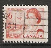 Canada  1967-72 Queen Elizabeth II  Perf. 12.5 X 12 (o) 6c - Einzelmarken