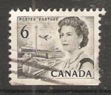 Canada  1967-72 Queen Elizabeth II  Perf. 12.5 X 12 (o) 6c - Timbres Seuls