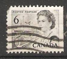 Canada  1967-72 Queen Elizabeth II  Perf. 12.5 X 12 (o) 6c - Timbres Seuls