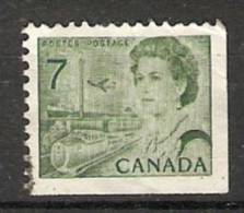 Canada  1967-72 Queen Elizabeth II  Perf. 12.5 X 12 (o) 7c - Timbres Seuls