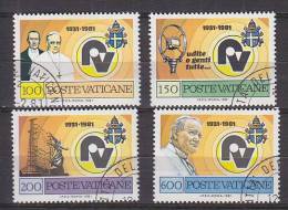 Z1921 - VATICANO SASSONE N°684/87 - VATICAN Yv N°702/05 - Usados