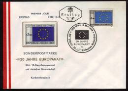 AUTRICHE    FDC    1969  Conseil De L Europe - EU-Organe