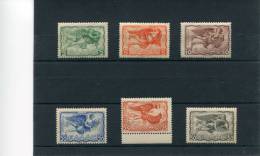 1942-Greece- "Winds (part I)" Airpost Issue- Complete Set MH - Nuevos