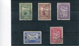 1933-Greece- "Government's" Airpost Issue- Almost Complete Set Used/usH (without 25dr.+50dr., 10dr. Folds) - Oblitérés