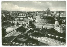 Italy, Italia, Roma, Ponte E Castel S. Angelo, 1961 Mailed To France Postcard [13739] - Castel Sant'Angelo