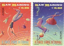 P - 2002 San Marino - Europa - Il Circo - Unused Stamps