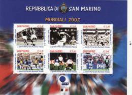 P - 2002 San Marino - Campionati Mondiali Di Calcio - Unused Stamps