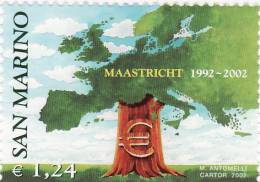 P - 2002 San Marino - Trattato Di Maastricht - Unused Stamps