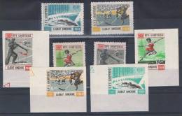 JO 35 - ALBANIE N° 667/70 Dentelés + Non-dentelés Neufs** - Jeux Olympiques D'Hiver Innsbruck 1964 - Albanie