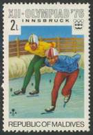 Maldives Malediven 1976 Mi 634 ** Speed-skating – Winter Olympic Games, Innsbruck 1976 / Eisschnellauf / Schaatsen - Winter 1976: Innsbruck