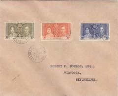 Marcophilie, COVER, LETTRE SEYCHELLES ,1937, VICTORIA   /3625 - Seychelles (1976-...)