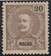 PORTUGAL/MACAO 1898/900 - Yvert #91 - MLH * - Unused Stamps