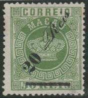 PORTUGAL/MACAO 1885 - Yvert #14a - Mint No Gum (*) - Unused Stamps