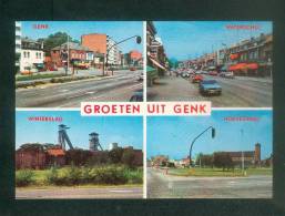 Belgique - Groeten Uit Genk ( Multivues Waterschei Hoevezavel  Winterslag Mine Charbon LANDER ) - Genk