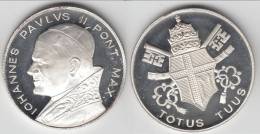 **** VATICAN - ITALIE - MEDAILLE - MEDAL - JOHANNES PAULUS II - JEAN-PAUL II - TOTUS TUUS **** EN ACHAT IMMEDIAT !!! - Monarchia/ Nobiltà