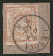 ITALIA 1862 - Yvert #1 (Taxas) - VFU En Fragmento - Fiscales