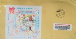 INDIA Registered Letter London 2012 Olympic Games Sport Olympiad BF Mini Sheet MS Complete Cover - Lettres & Documents