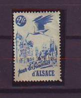 FRANCE. TIMBRE. VIGNETTE. 2 FRANCS. SINISTRES. ALSACE - Luftfahrt