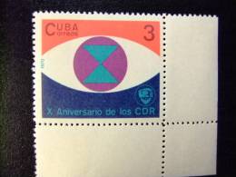 CUBA 1970 10 º ANIVERSARIO Defensa De Revolucion Y Declaracion De HABANA Yvert 1433 + 1425 ** MNH - Unused Stamps