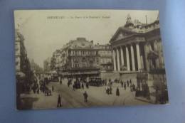 Cp  Bruxelles La Bourse Et Le Boulevard Anspach - Avenues, Boulevards