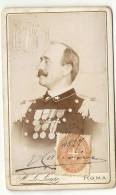 PHOTO MILITAIRE ITALIEN AVEC TIMBRE FISCAL FERROVIAIRE . RARE - Other & Unclassified