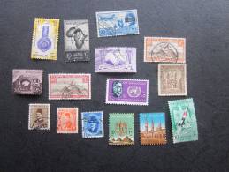 VRAC De 15  Timbres Oblitérés  De : Égypte Égypt Poste Aérienne Et "autres" Poste égyptienne 0.15 Ct Le Timbre - Posta Aerea