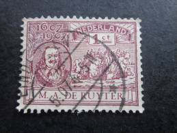 Stamp -Timbre Oblitéré  Collection 1907 —> : 1607/1907 M. A. De RUYTER Nederlandse , Hollande ,Pays-Bas. - Gebruikt