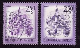 AUTRICHE  1974 -   YT  1271 - 2 Couleurs Différentes  -   Oblitérés - Abarten & Kuriositäten