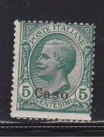 1912-CASO 5 CENT NUOVO MNH** - Egée (Caso)