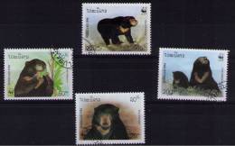 LAOS 1994 WWF Bears - Gebruikt