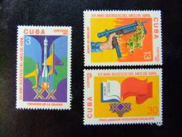 CUBA   1981  XX      ANV. SUCESOS EN EL MES DE ABRIL       Yvert & Tellier  N º 2264 - 2466  ** - Unused Stamps