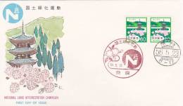Japan 1981 National Land  Afforestation Campaign FDC - FDC