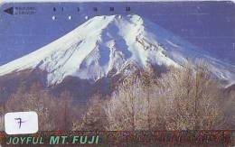 Télécarte Japon * Volcan MONT FUJI (7) Vulcan * Japan Phonecard * Vulkan Volcano * Telefonkarte * Mount Fuji - Montagne