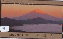 Télécarte Japon * Volcan MONT FUJI (19) Vulcan * Japan Phonecard * Vulkan Volcano * Telefonkarte * Mount Fuji - Gebirgslandschaften