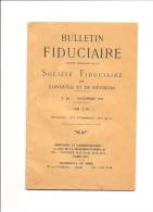 PARIS SOCIETE FIDUCIAIRE DE CONTROLE ET DE REVISION-BULLETIN FIDUCIAIRE NOVEMBRE 1927 - Contabilità/Gestione