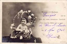 Delcampe - CPA Faire Part De Naissance   (53095) - Babies