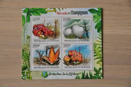 M1-71 ++ 2012 REP. BURUNDI BIRDS PADDESTOELEN MUSHROOMS CHAMPIGNONS - Unused Stamps