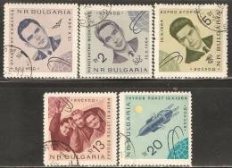 Bulgaria 1965 Mi# 1512-1516 Used - Russian 3-man Space Flight - Usados